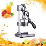image of manual juicer with cut fruits